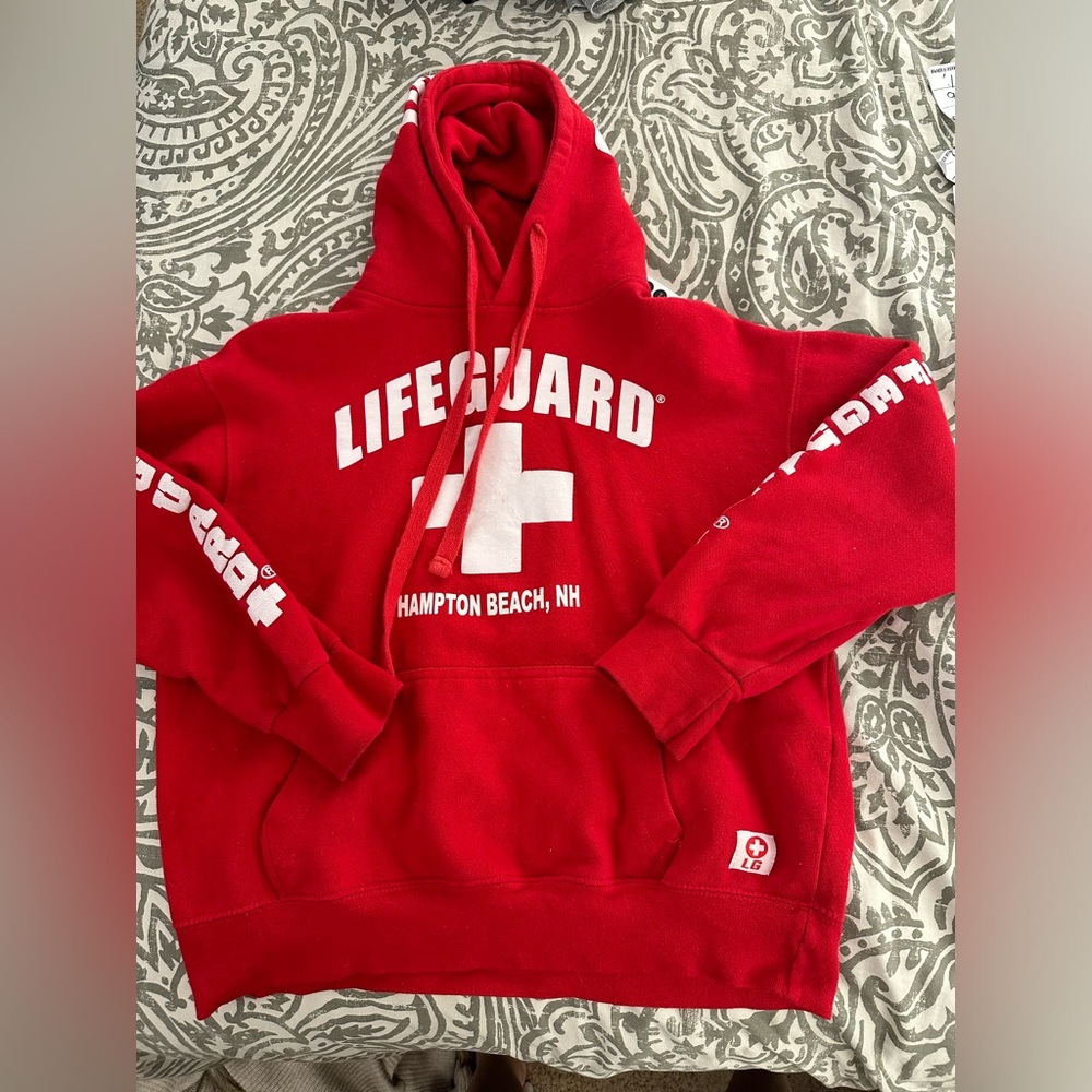 Lifeguard Women’s Hoodie Pullover Sweatshirt Size medium